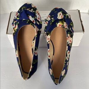 Joe Browns Blue Floral Flats | 10 XW